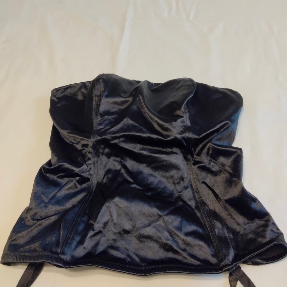 Cacique Black Strapless Corset Bustier Bra Plus Size 14/16